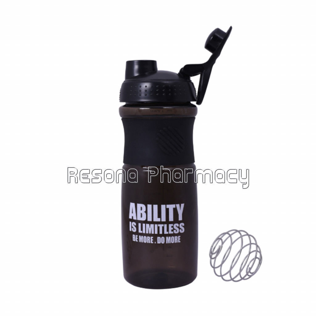 Ghc Shaker Bottle 750Ml With Steel Ball Black