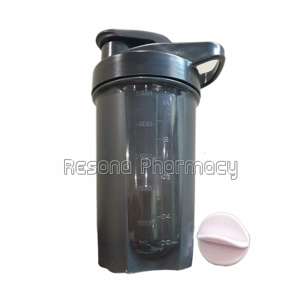 Ghc Shaker Bottle 500Ml With Ball Black
