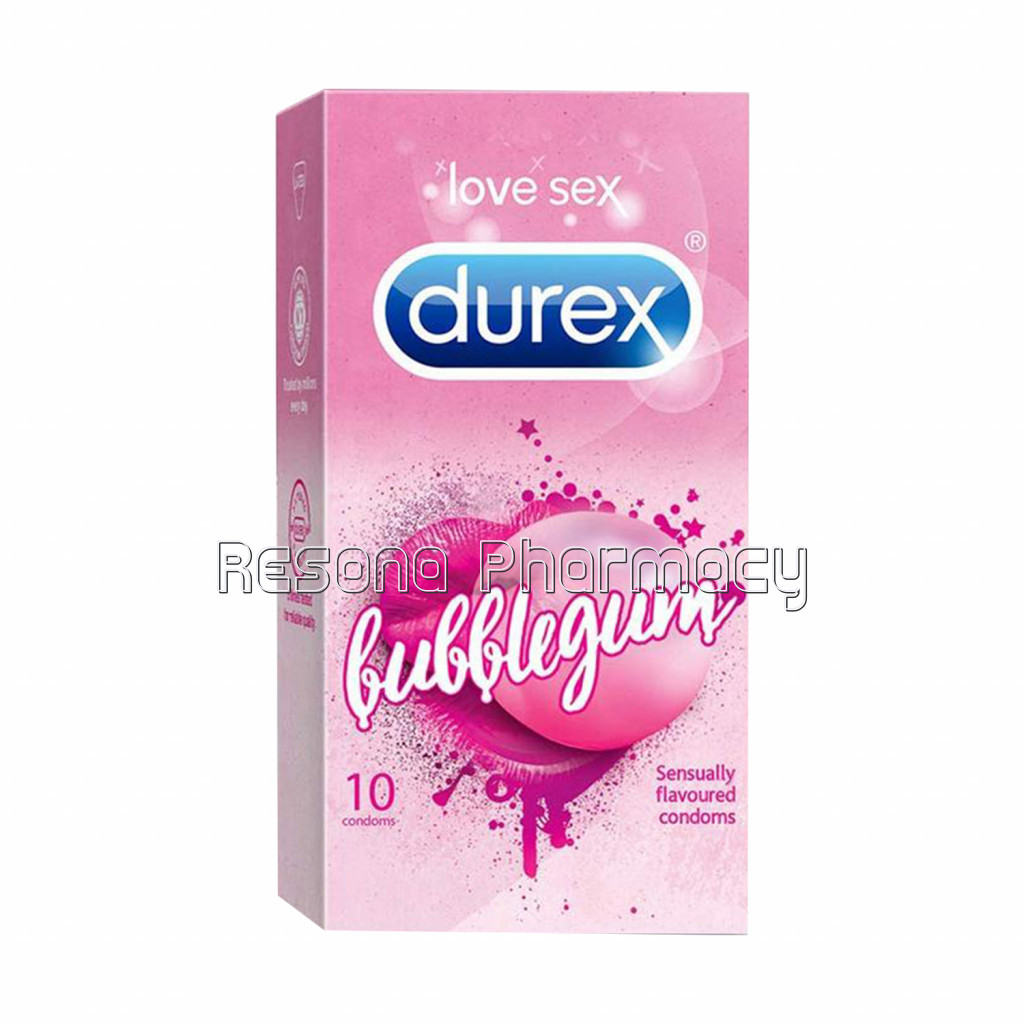 Durex Bubblegum Flavoured Condoms   10 Condoms