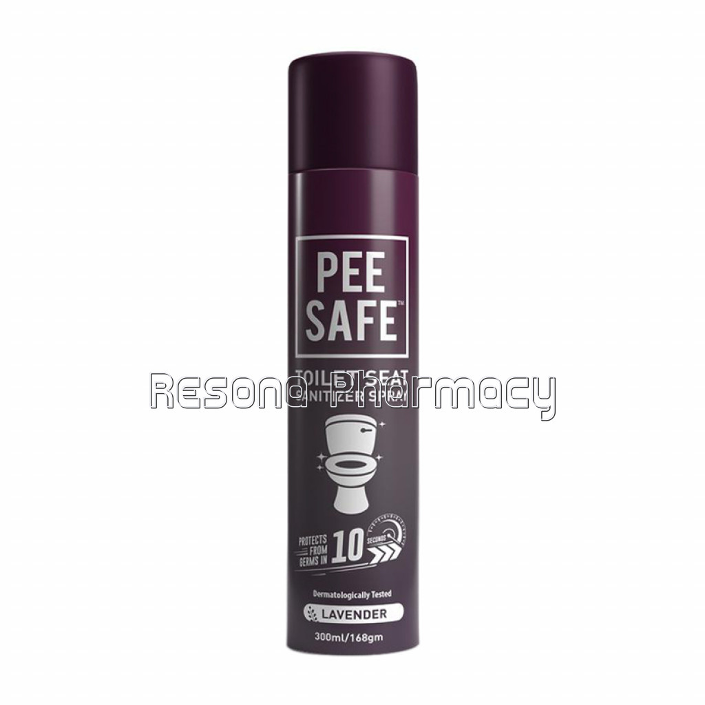 Pee Safe Toilet Seat Sanitizer Spray (Lavender)   300 Ml(1N)