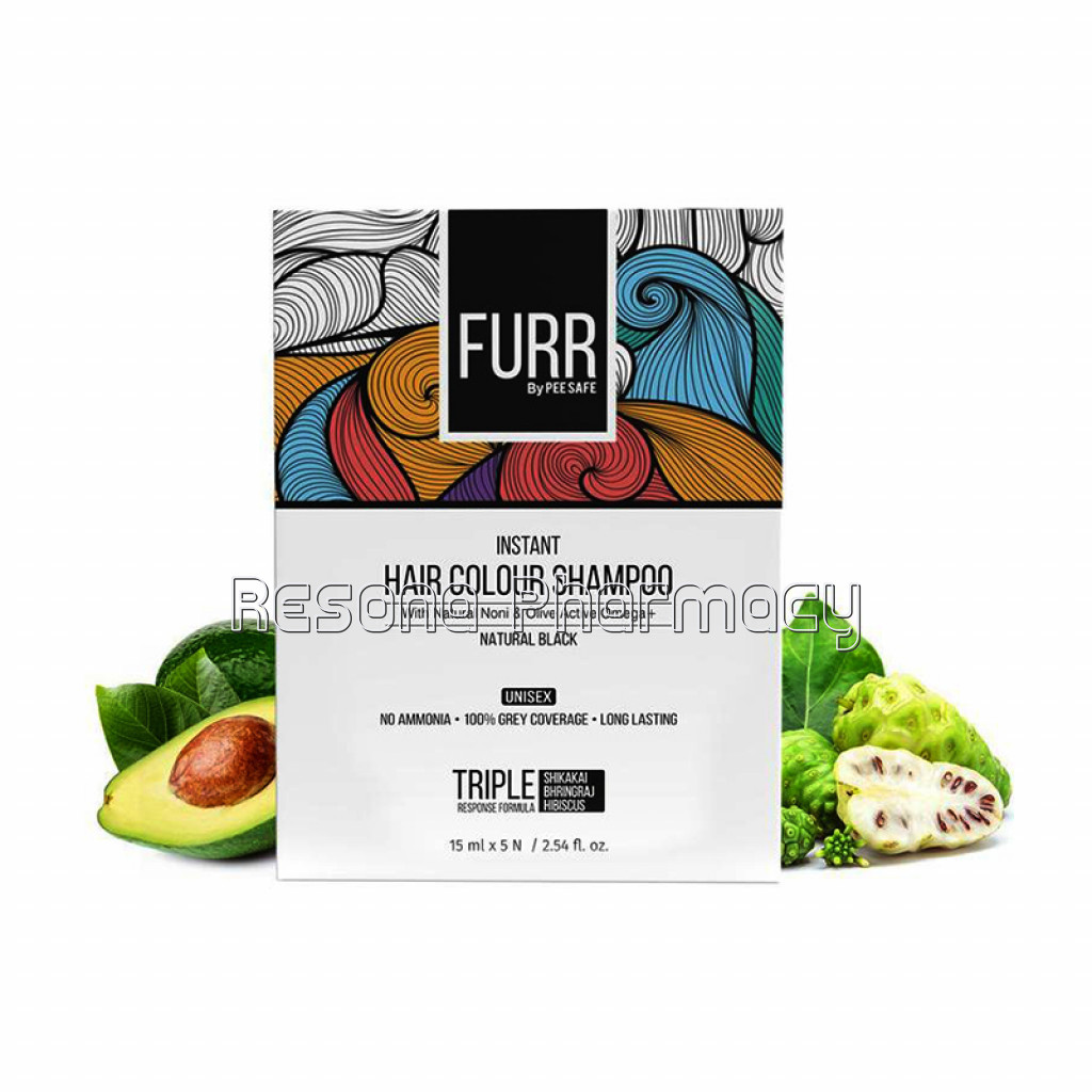 Furr Instant Hair Colour Shampoo(5N) By Pee Safe