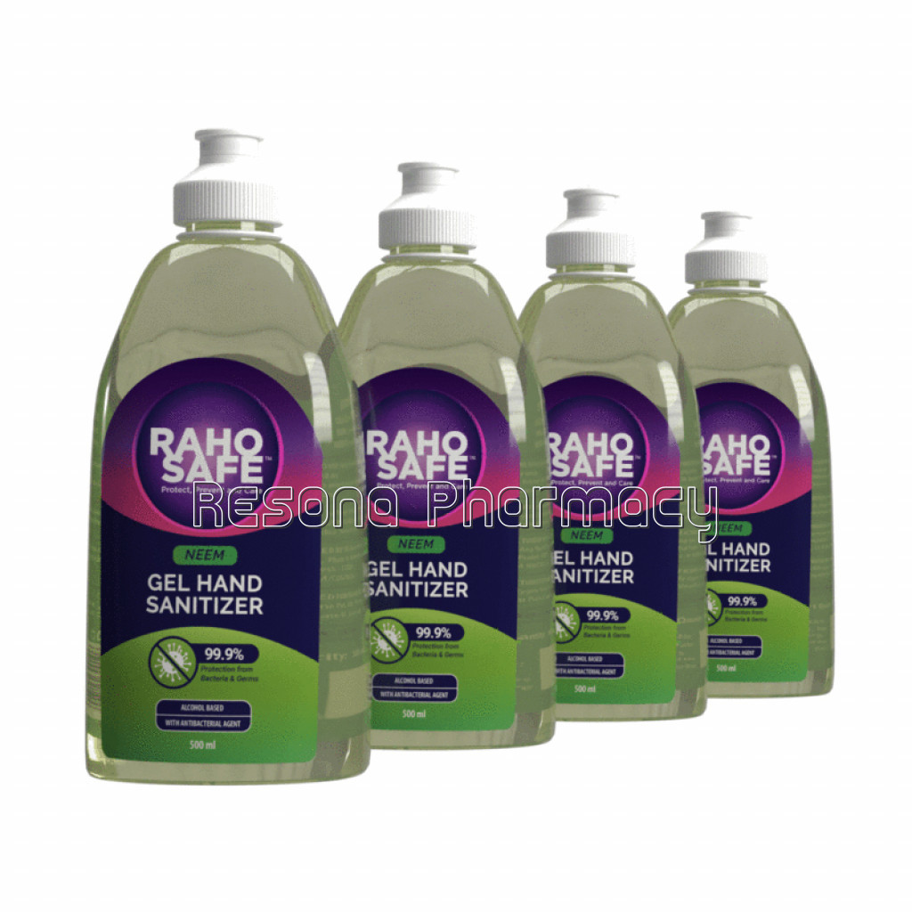 Neem Gel Hand Sanitizer   (500 Ml)(Pack Of 4)