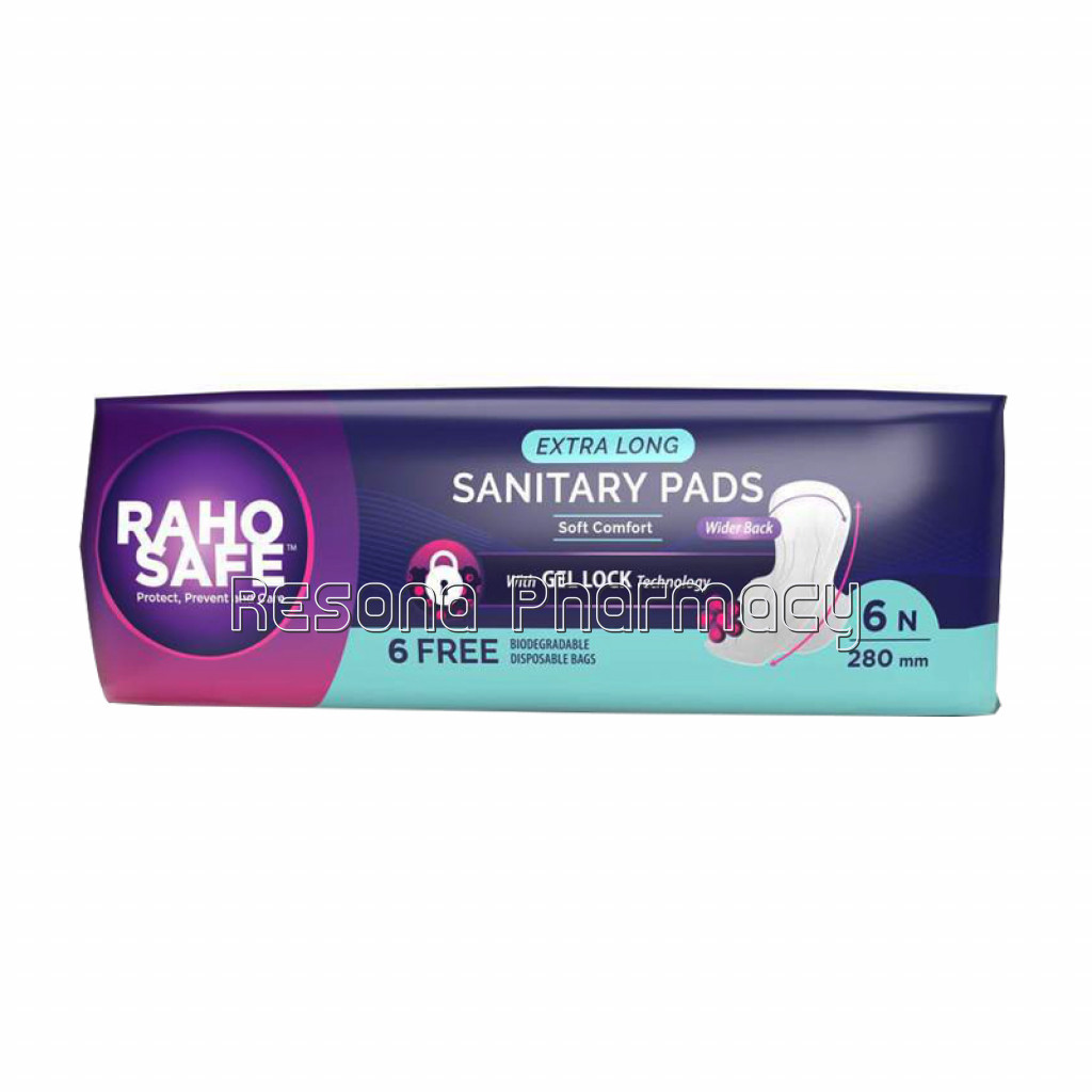 Raho Safe Sanitary Pads   Extra Long 280Mm