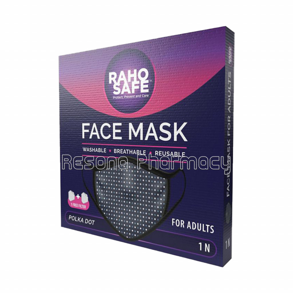 Polka Dot Face Mask For Adults (1N)