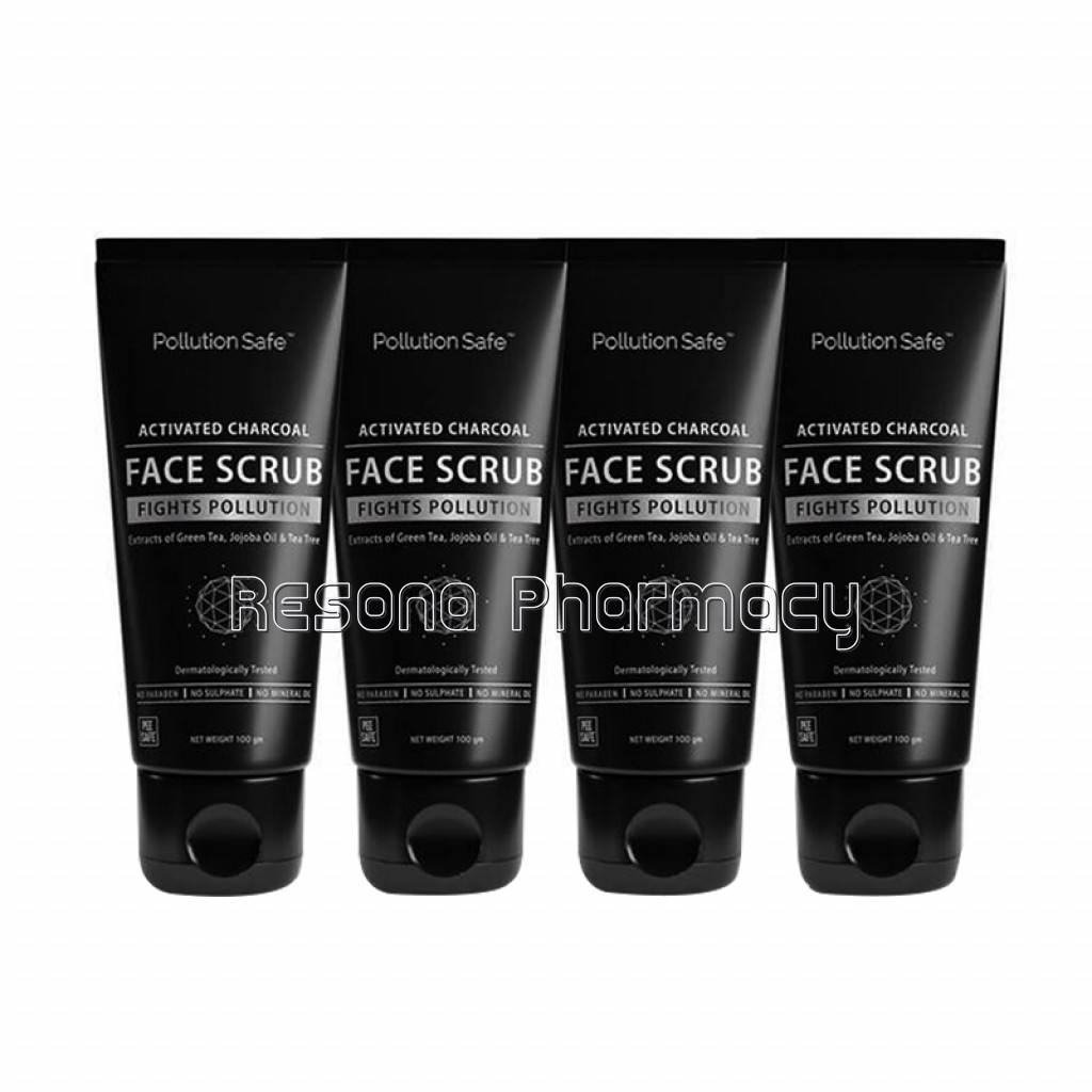 Activated Charcoal Face Scrub – 100Gm (Pack Of 4)