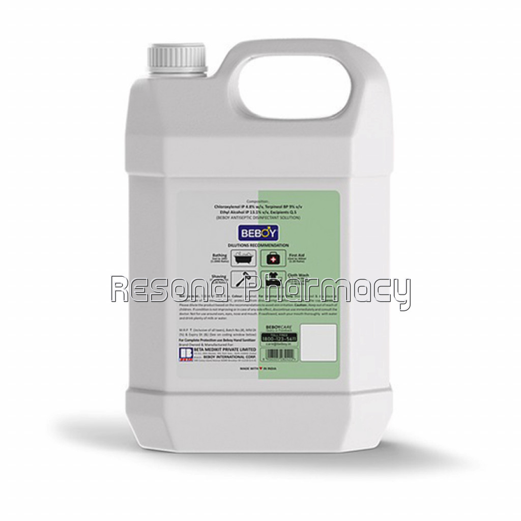 Beboy Antiseptic Disinfectant Liquid For First Aid, Cloth Wash (5 Litre)