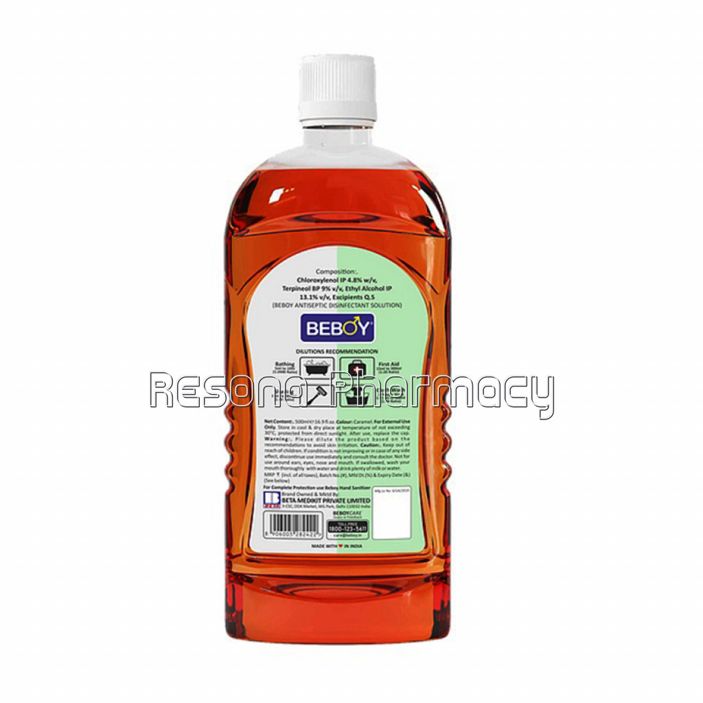 Beboy Antiseptic Disinfectant Liquid For First Aid, Cloth Wash (500Ml)