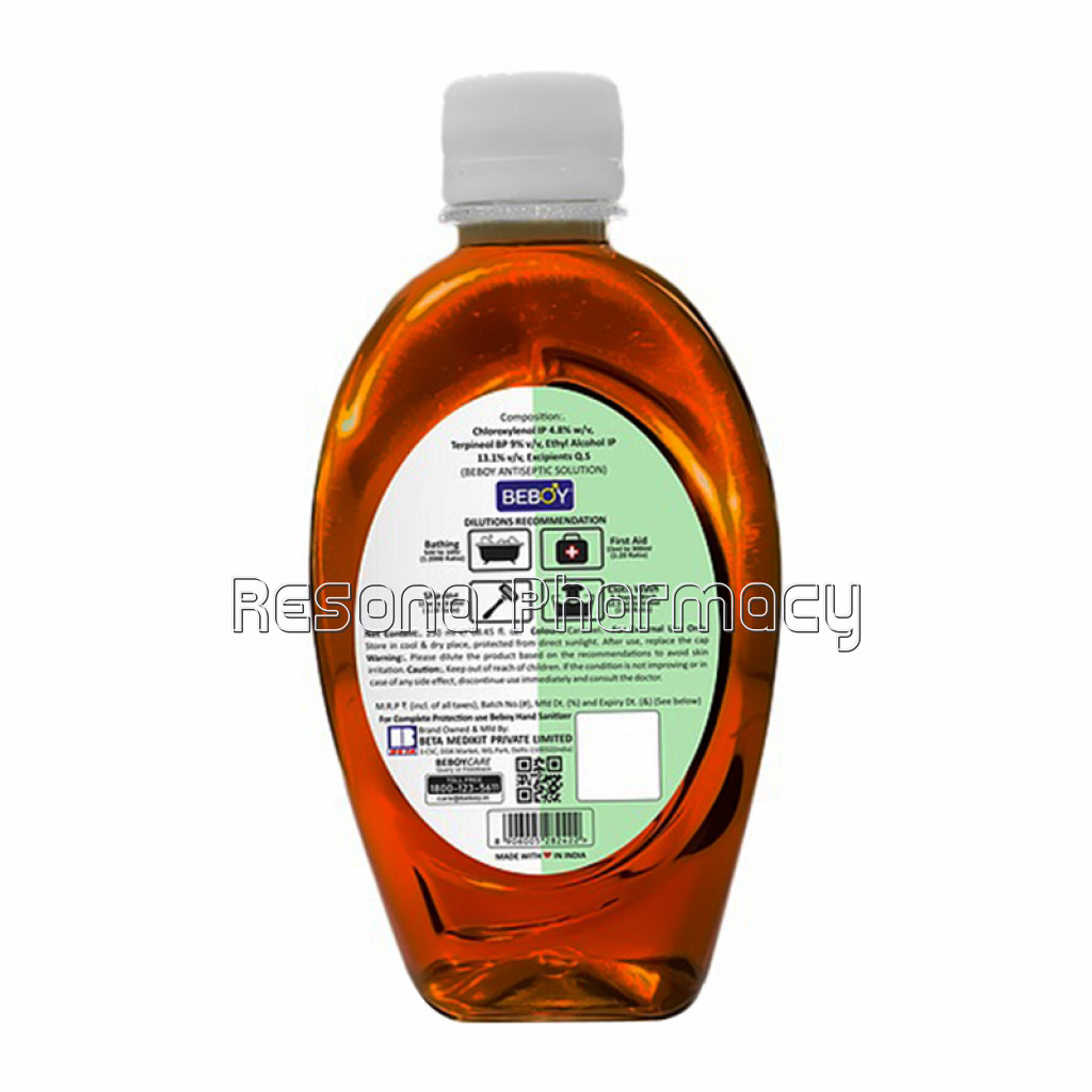 Beboy Antiseptic Disinfectant Liquid For First Aid, Cloth Wash (250Ml)