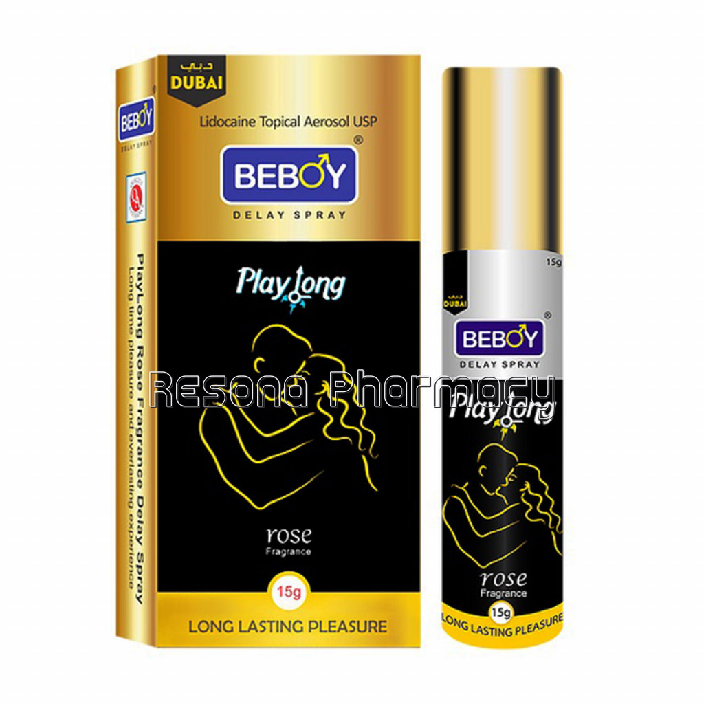 Beboy Play Long Fragrance Delay Spray (Rose Scent)