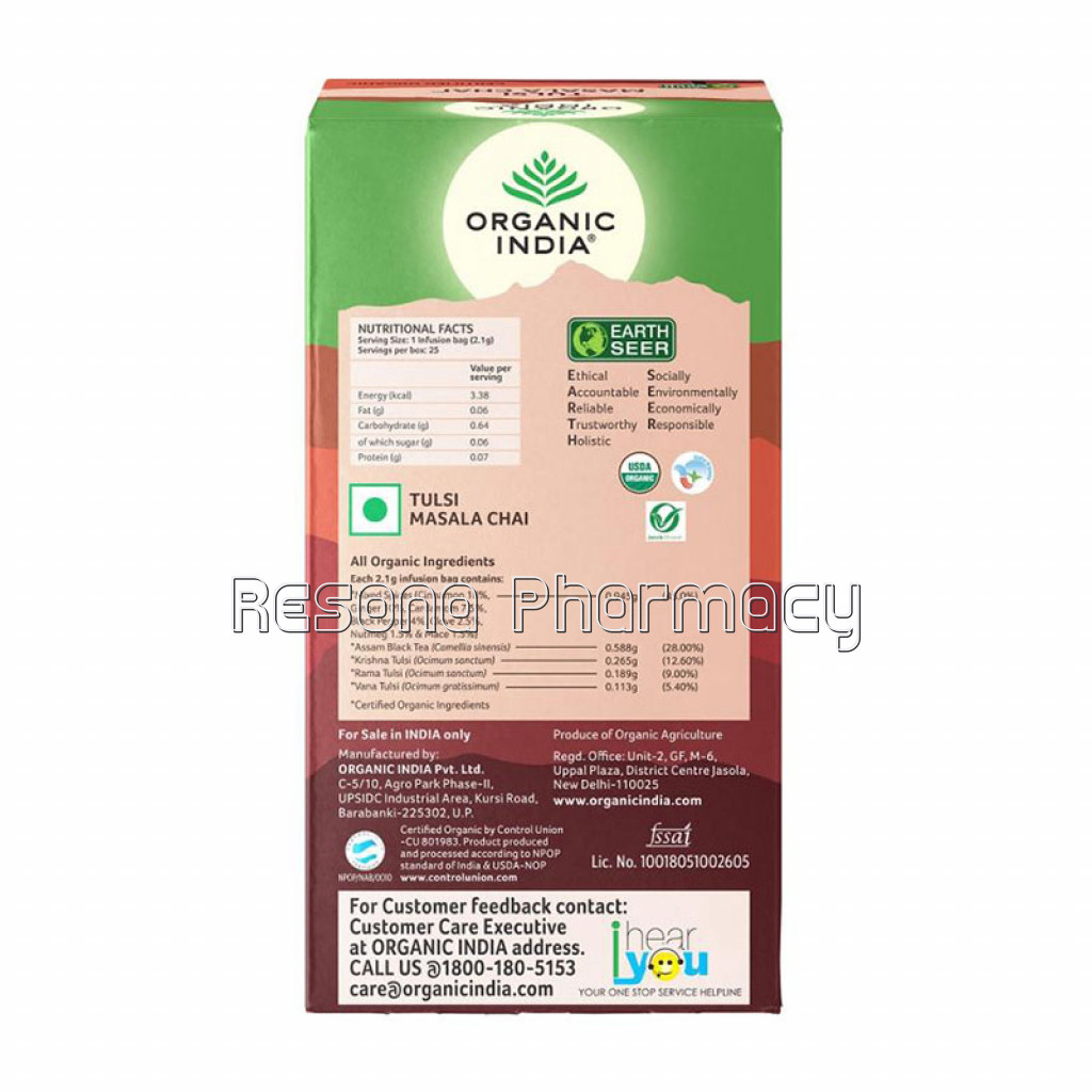 Tulsi Masala Chai 25 Tea Bags , 25N Infusion Bags
