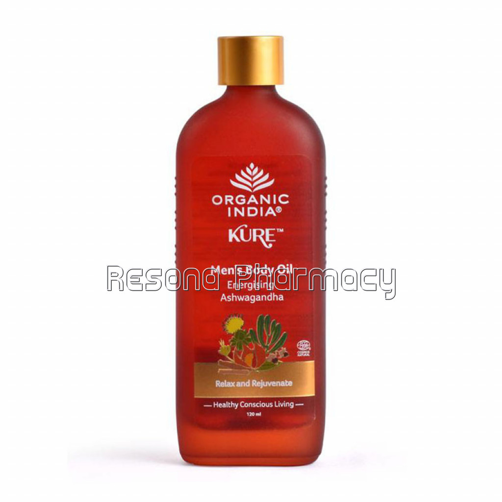 Mens Body Oil Energising Ashwagandha 120Ml