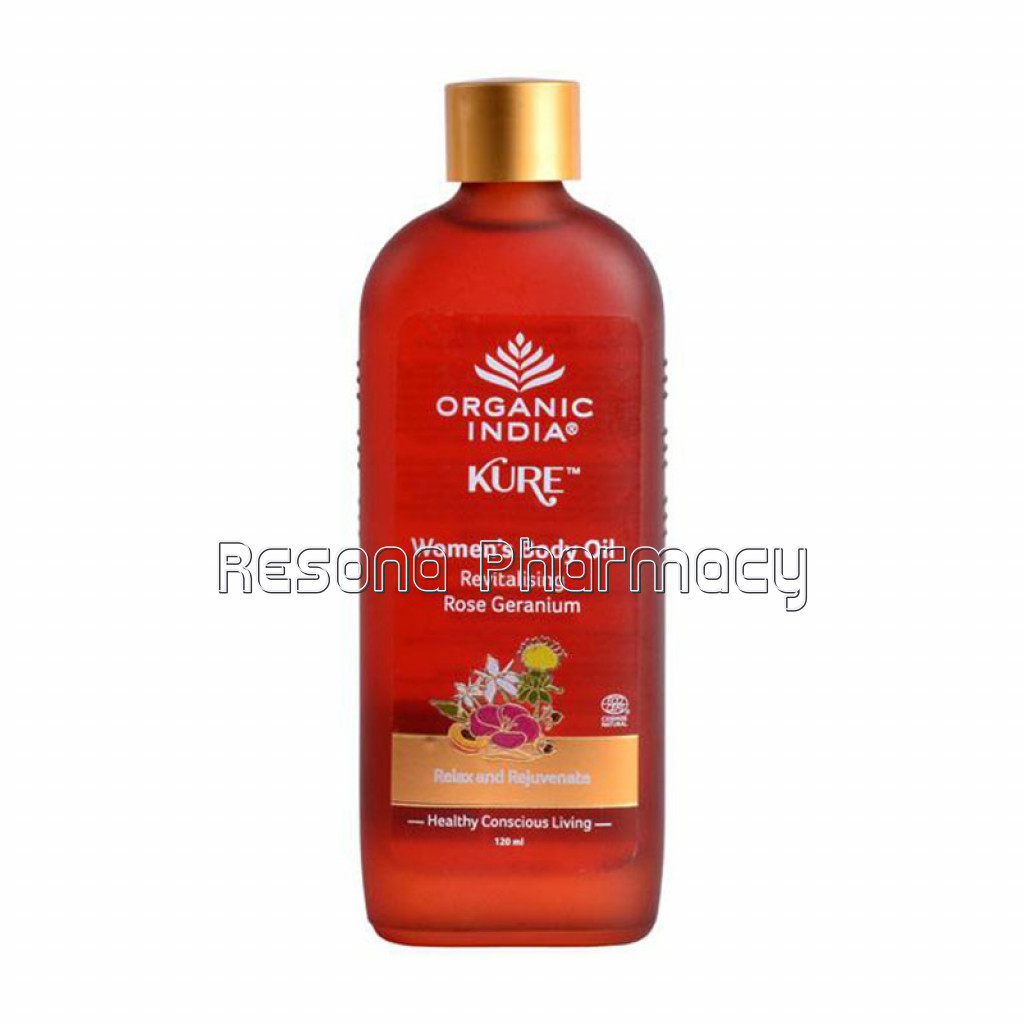 Womens Body Oil Revitalising Rose Geranium 120Ml