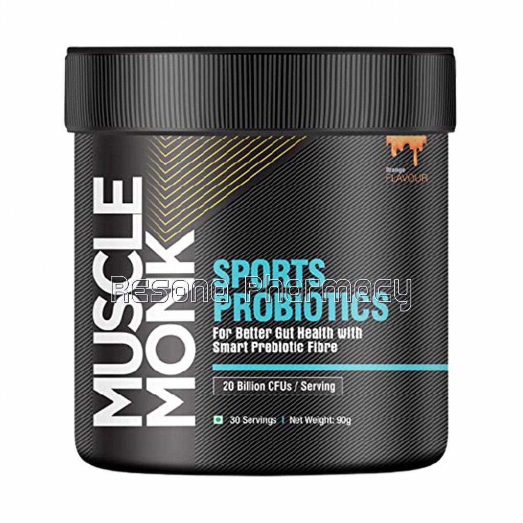 Musclemonk Sports Probiotic Orange Flavor 90G