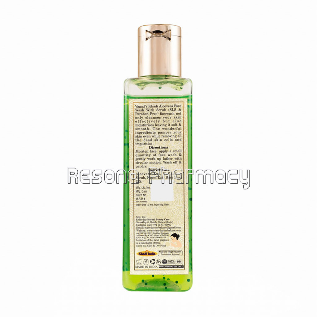 Aloe Vera Scrub Sls Free Face Wash