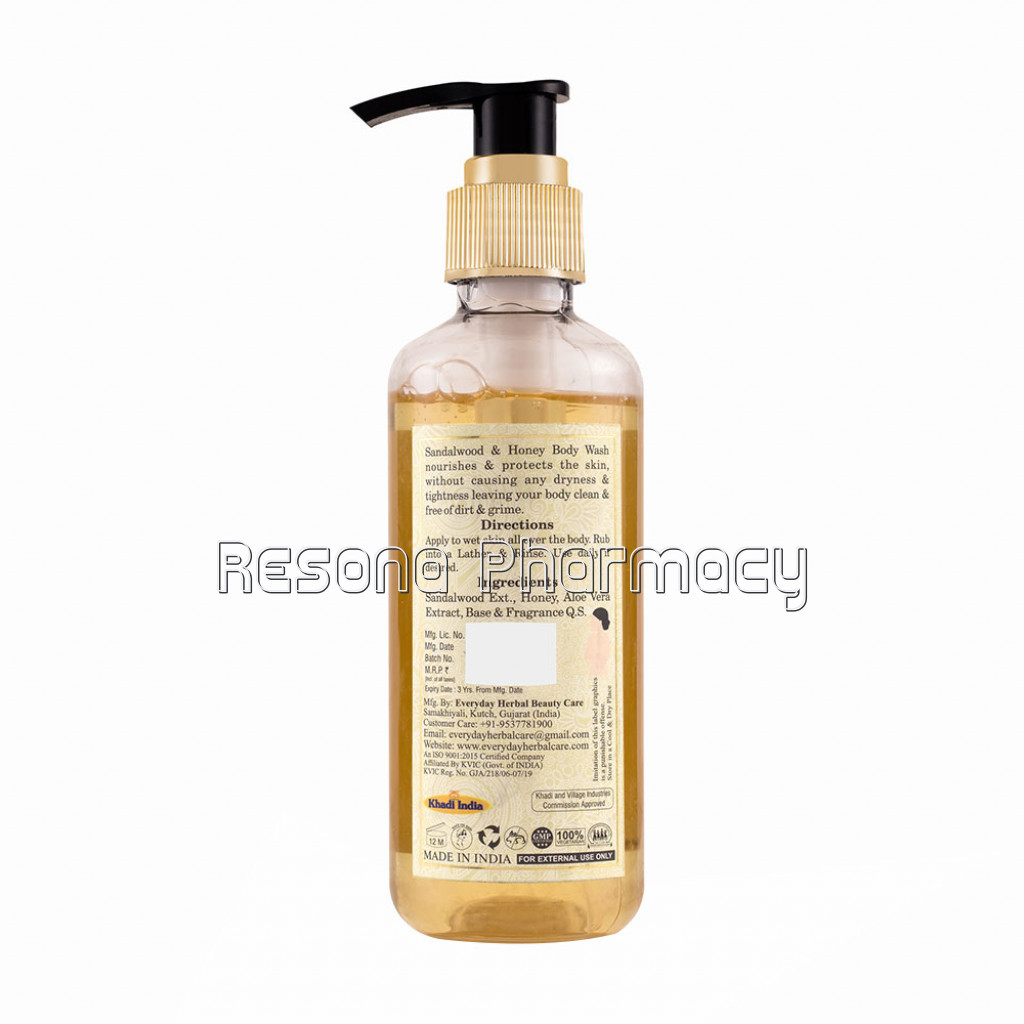 Vagad'S Khadi Sandalwood and Honey Body Wash