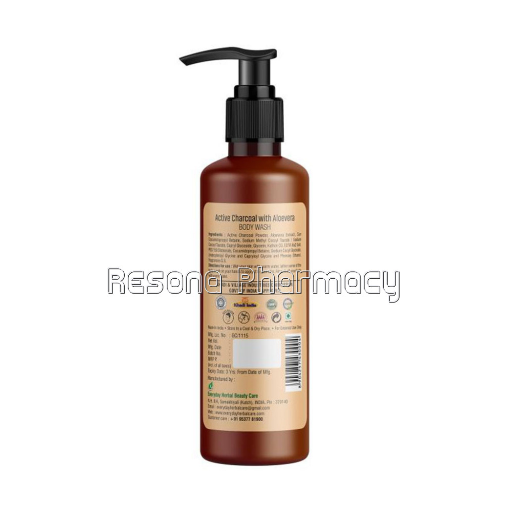 Active Charcoal With Aloe Vera Body Wash