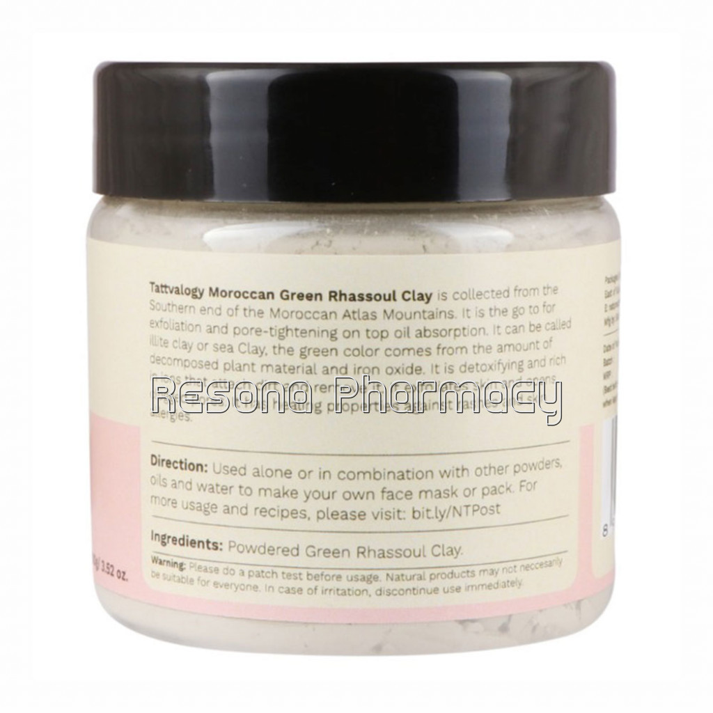 Moroccan Rhassoul Clay (Green) 100Gm