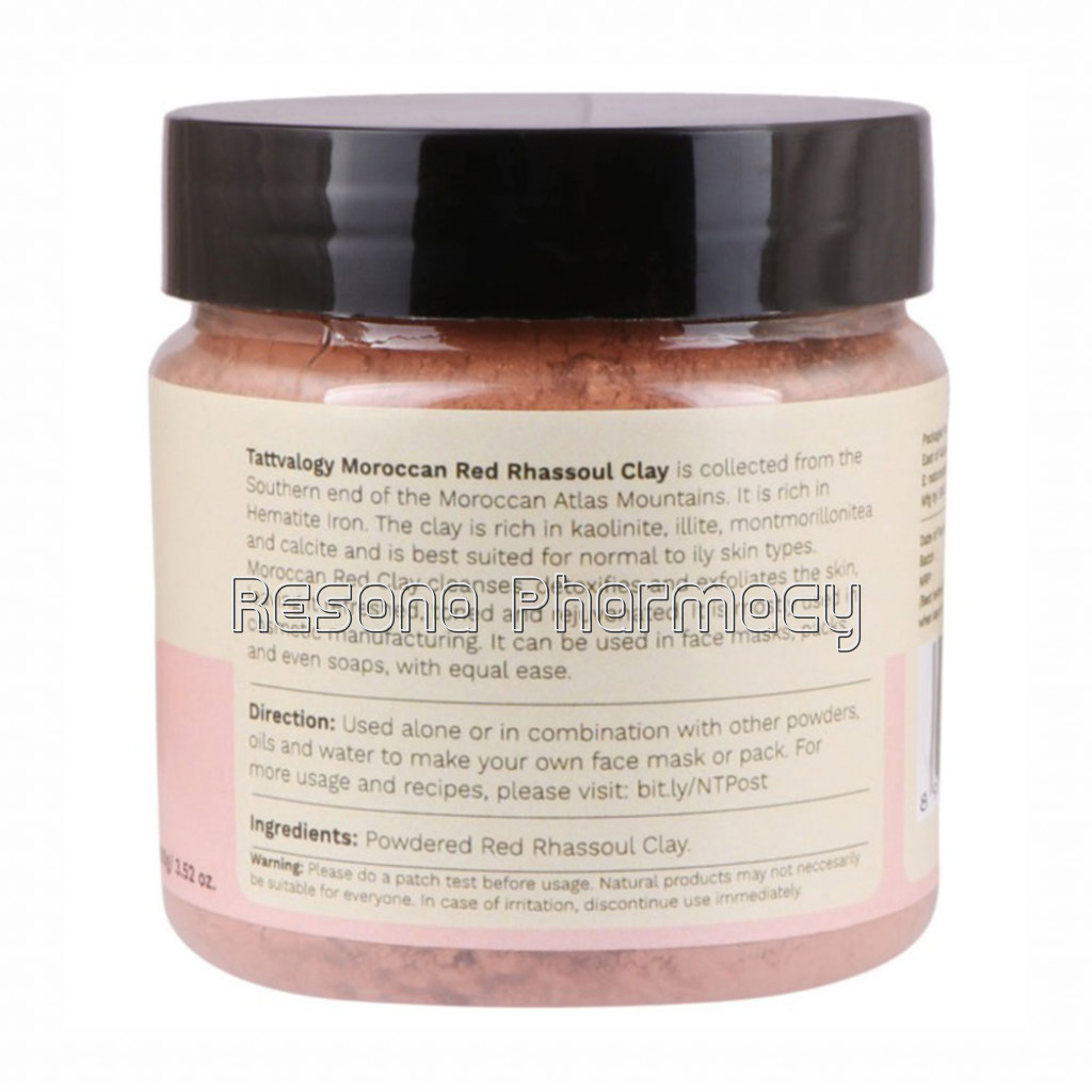 Moroccan Rhassoul Clay (Red) 100Gm