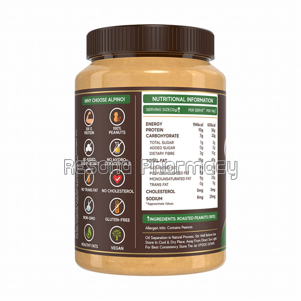 Alpino NaNaturalPeanut Butter Crunch 1Kg