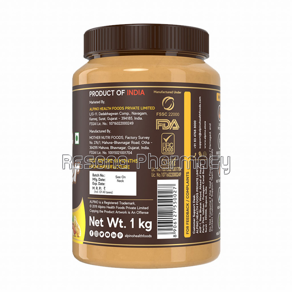 Alpino Classic Peanut Butter Smooth 1Kg
