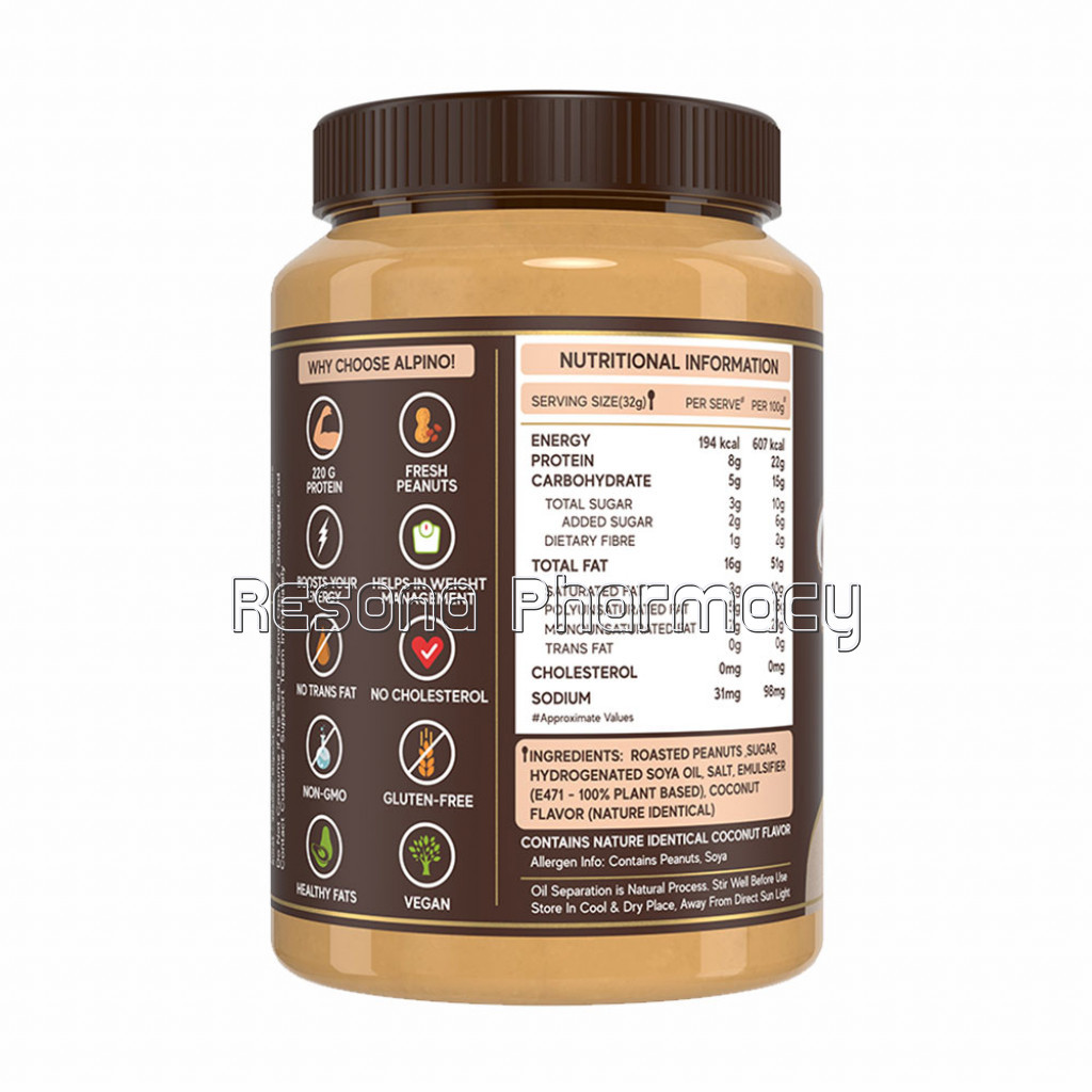 Alpino Coconut Peanut Butter Smooth 1Kg
