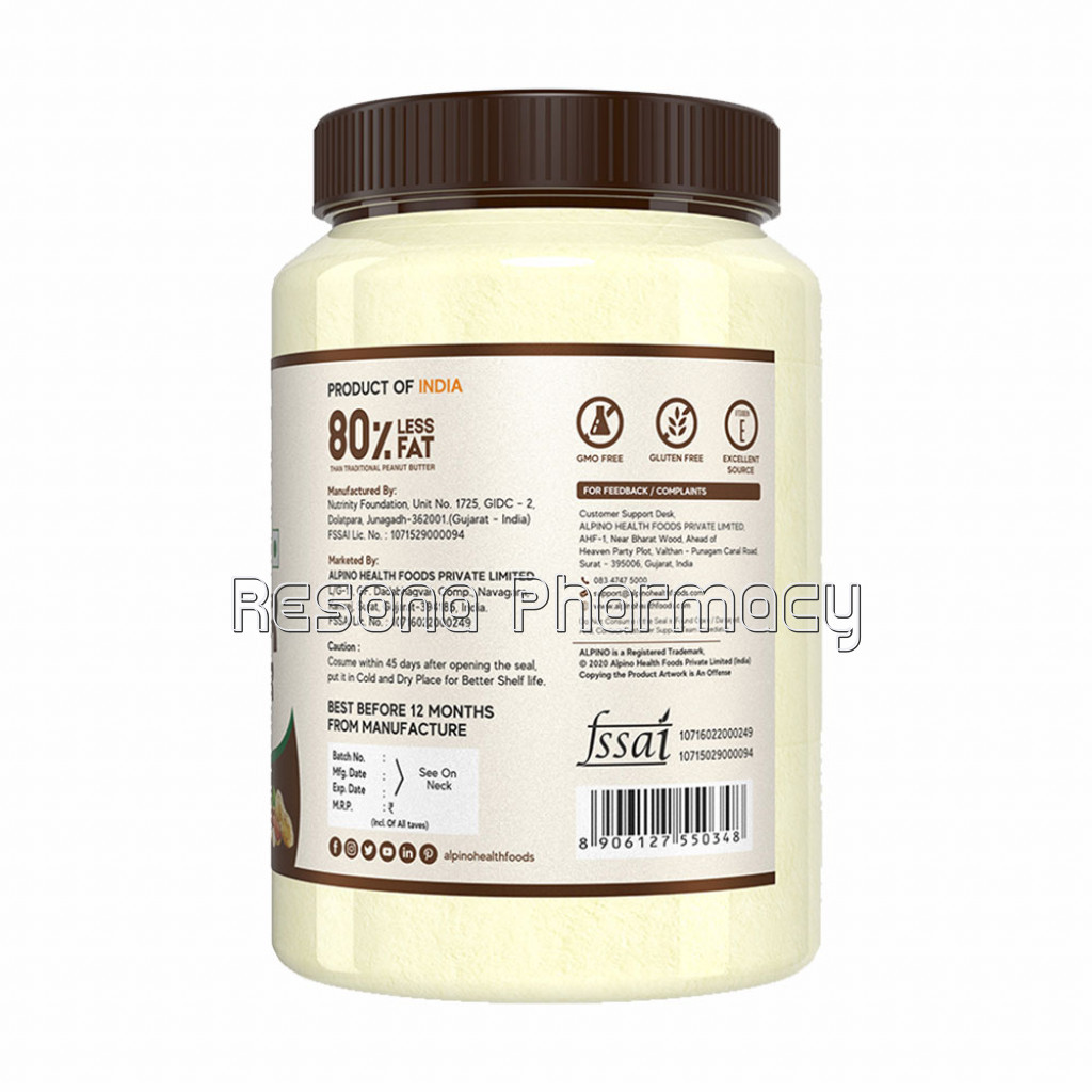 Alpino NaNaturalPeanut Butter Powder 400Gm