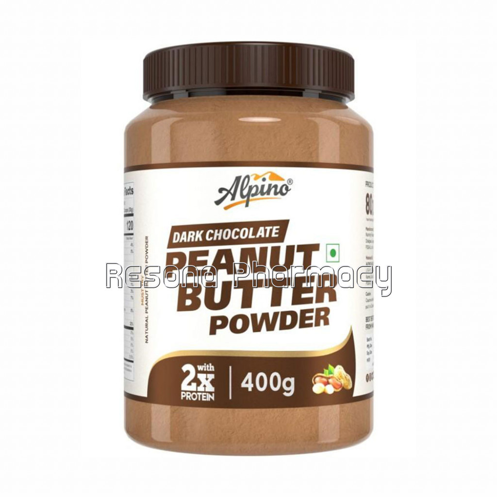 Alpino Peanut Butter Powder Dark Chocolate 400Gm