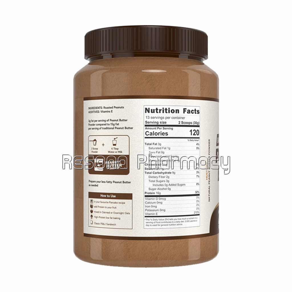 Alpino Peanut Butter Powder Dark Chocolate 400Gm