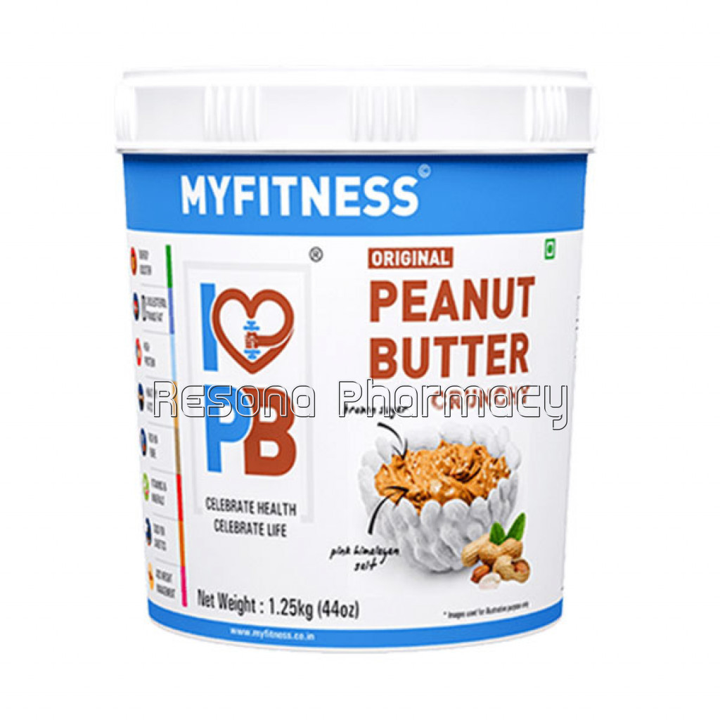 Myfitness Original Peanut Butter: Crunchy 1.25Kg Pack Of 1