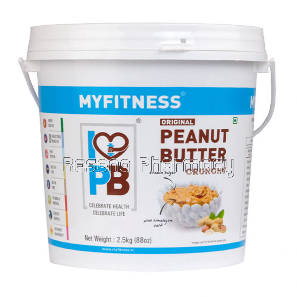 Myfitness Original Peanut Butter: Crunchy 2.5Kg Pack Of 1