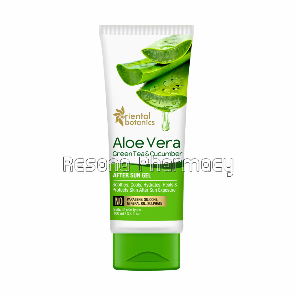 Aloe Vera, Green Tea and Cucumber After Sun Gel, 100Ml