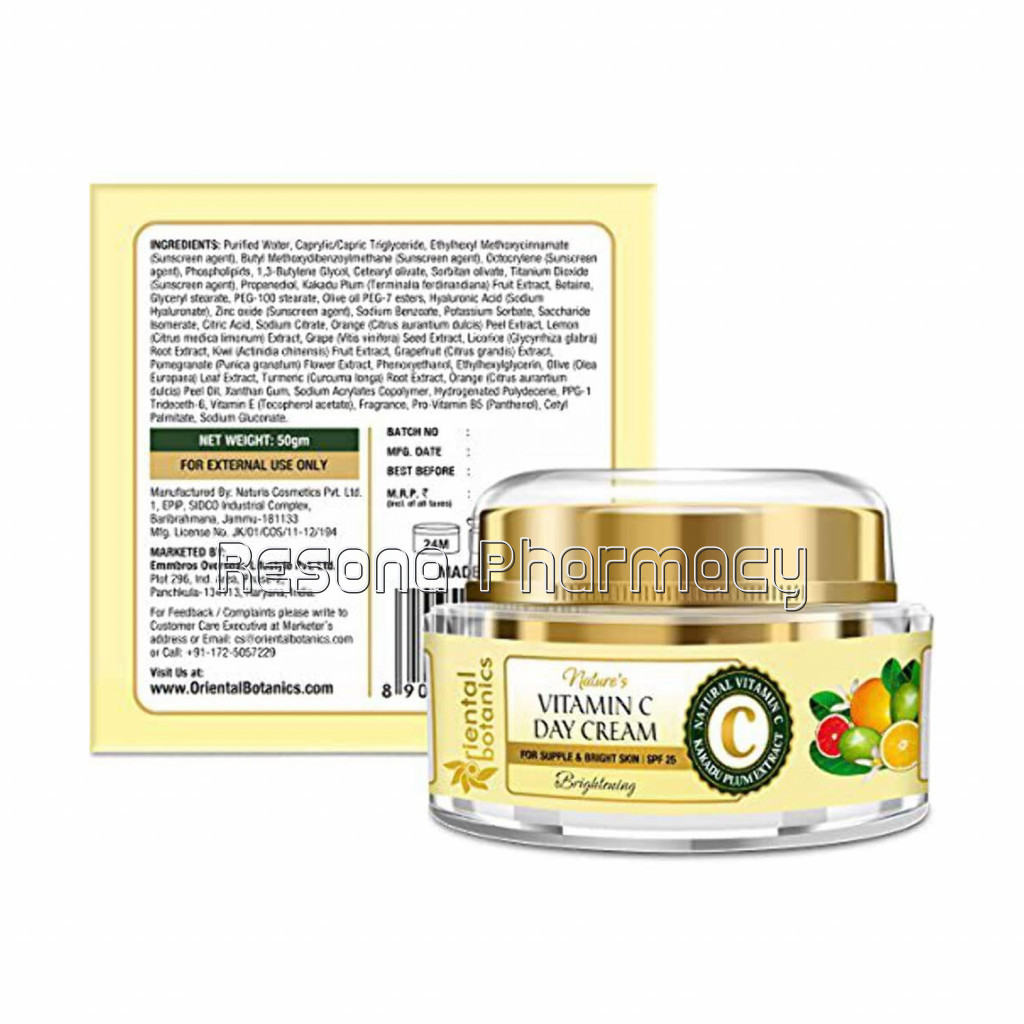 Nature’S Vitamin C Face Brightening Day Cream Spf 25 , 50G