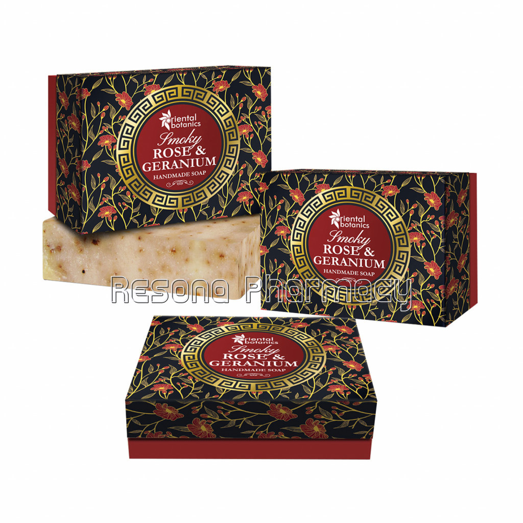 Smoky Rose and Geranium Handmade Luxury Soap 125Gm – Pack Of 3