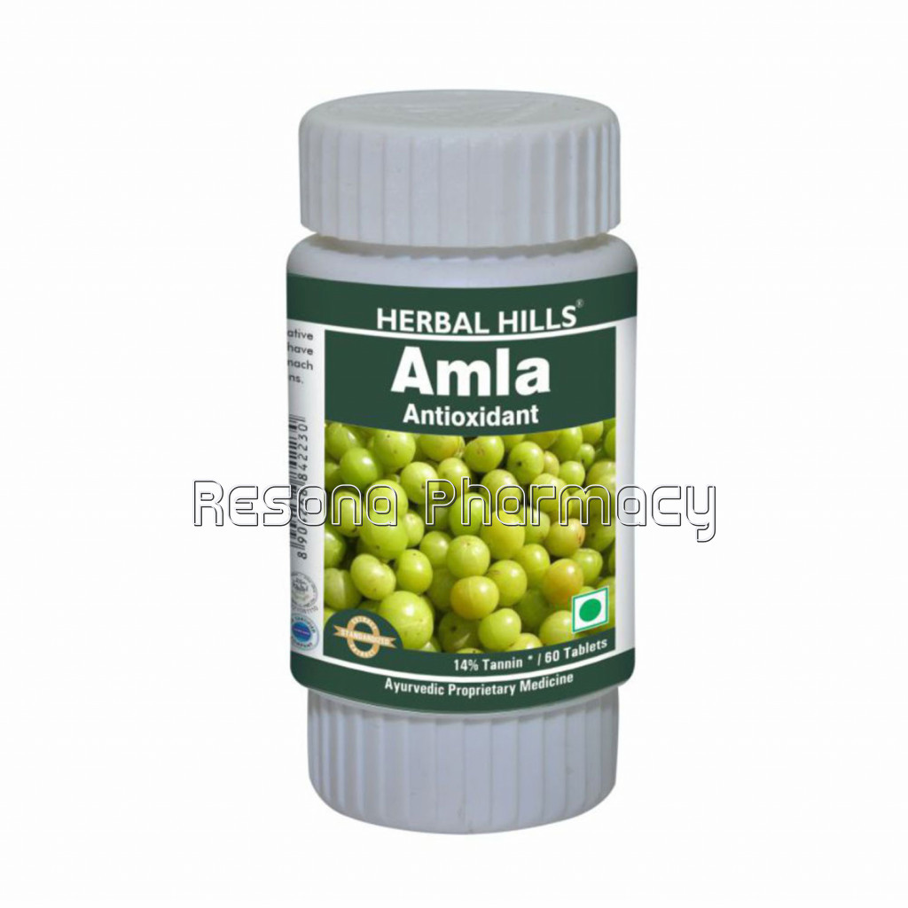 Herbal Hills Amla 60 Tablets/ Ayurvedic Amla Or Amlaki Tablets For Immune Support