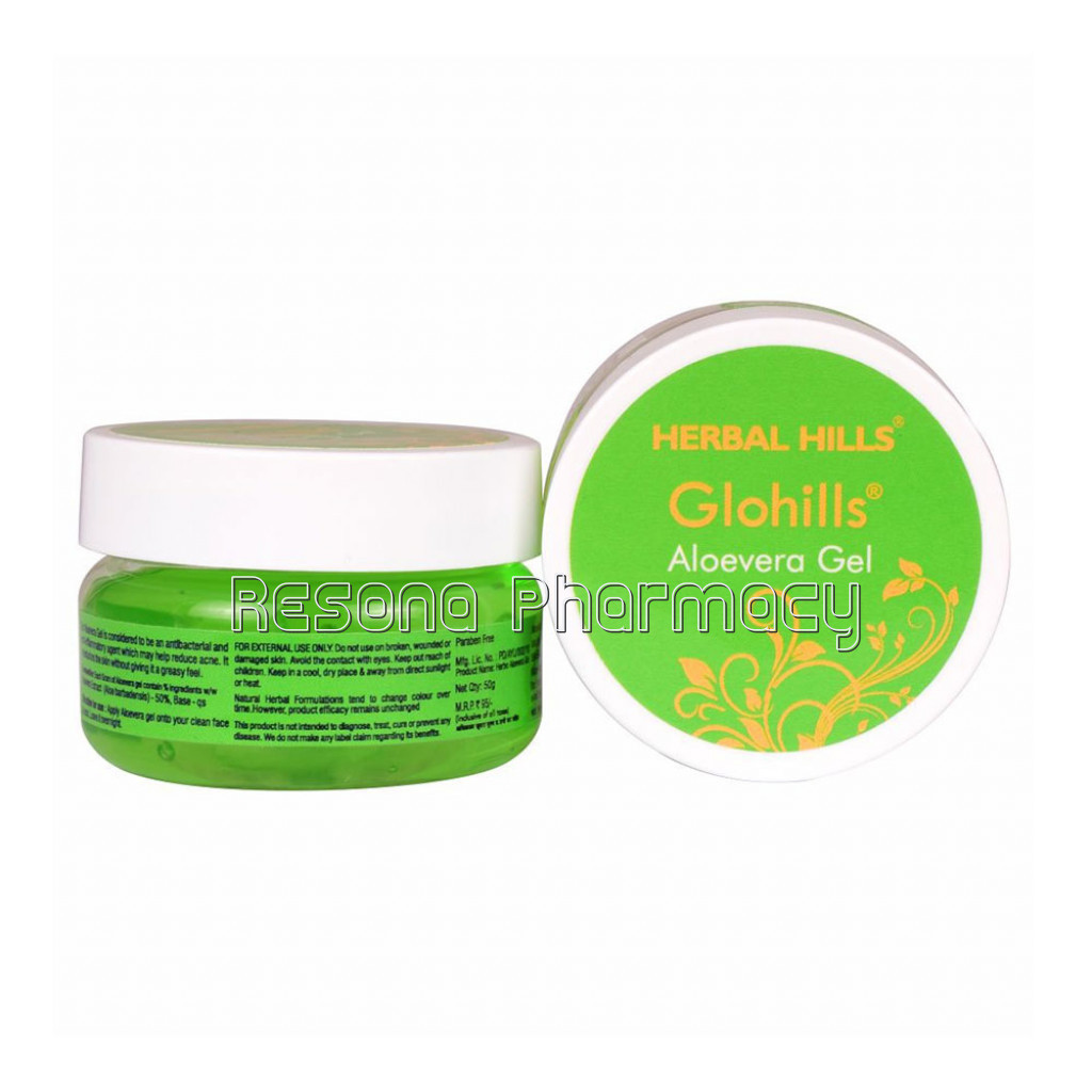 Glohills Aloevera Gel – 50G Pack Of 2
