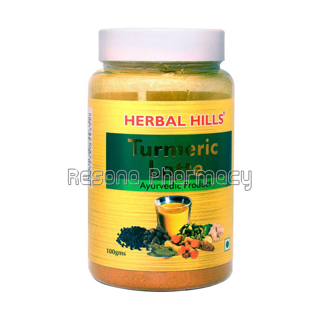 Herbal Hills Turmeric Latte 100 Gm | Haldi Milk Powder | Golden Milk Instant Mix, Turmeric Milk Instant Mix