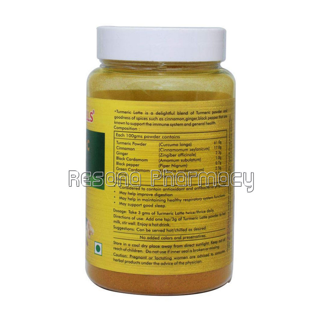 Herbal Hills Turmeric Latte 100 Gm | Haldi Milk Powder | Golden Milk Instant Mix, Turmeric Milk Instant Mix