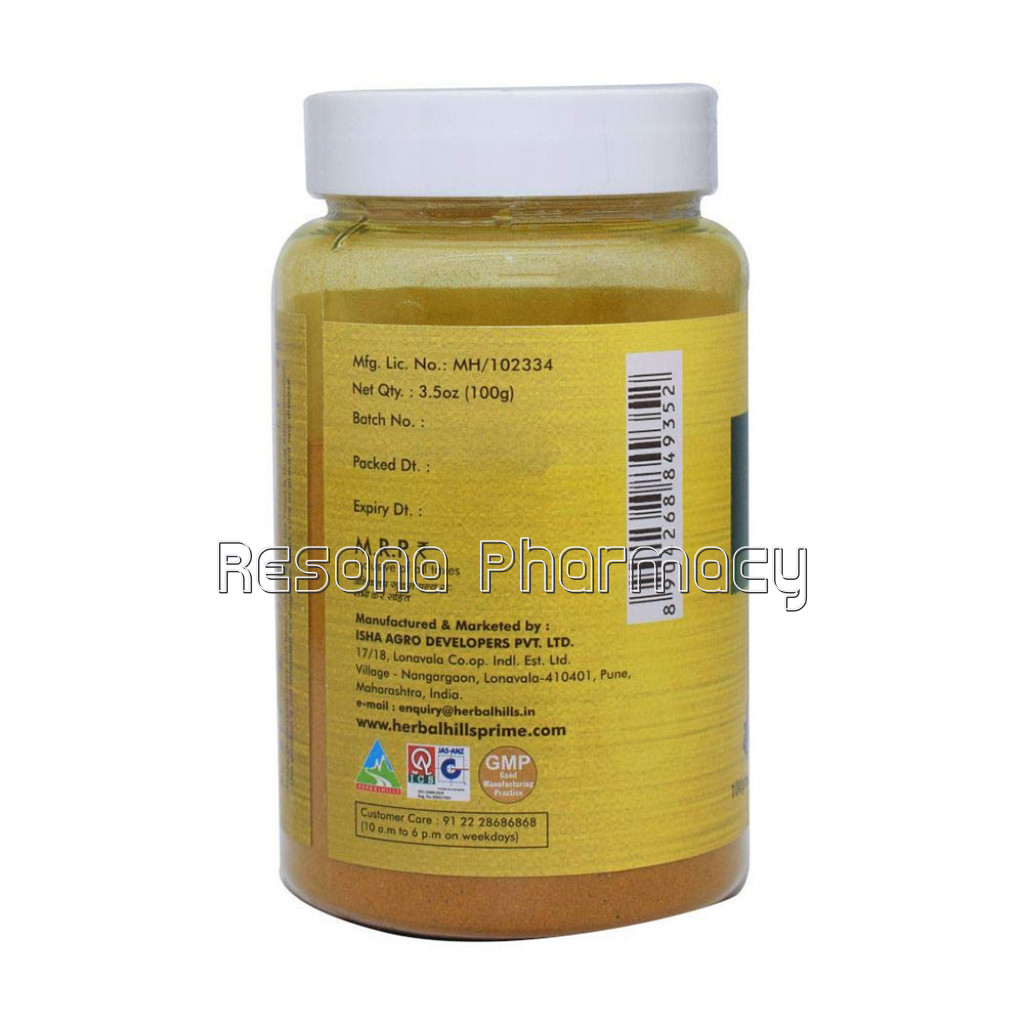 Herbal Hills Turmeric Latte 100 Gm | Haldi Milk Powder | Golden Milk Instant Mix, Turmeric Milk Instant Mix