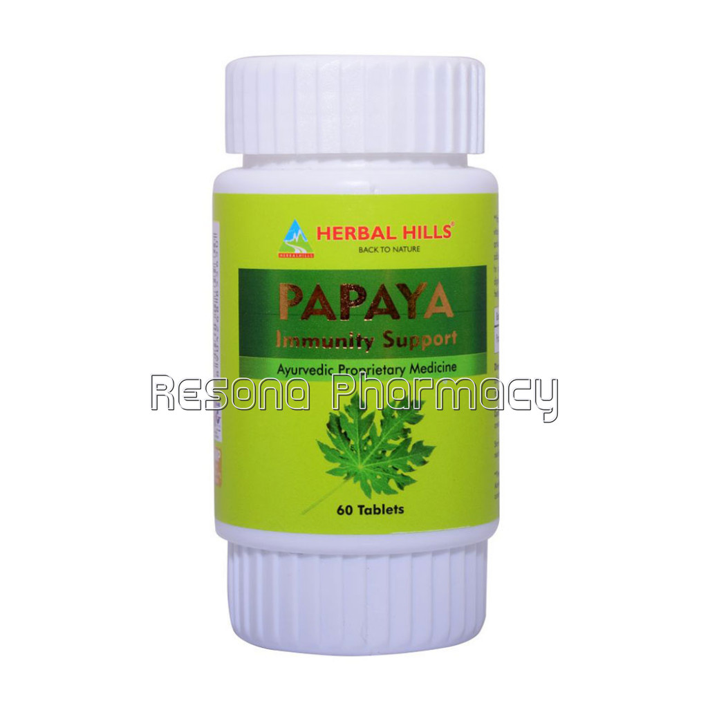 Papaya 60 Tablets – Immunity Booster 500Mg Carica Leaf Extract