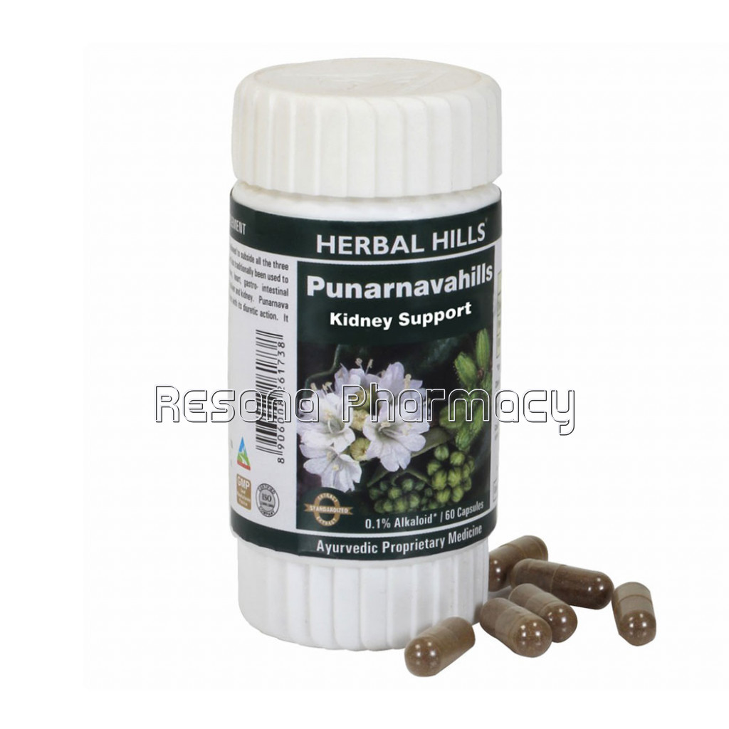 Punarnava Capsules – Punarnavahills 60 Capsules – Kidney Health Support