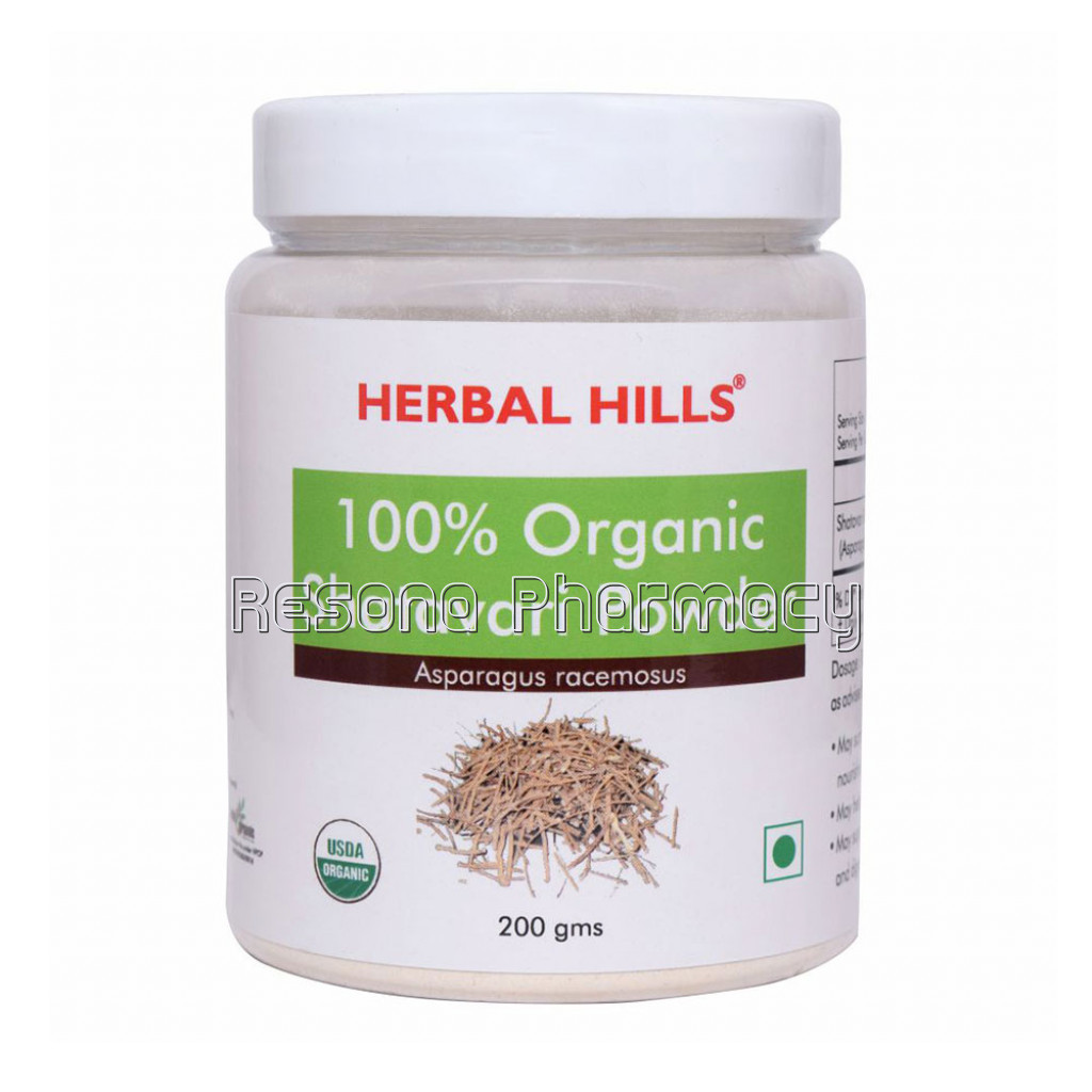 Herbal Hills Organic Shatavari Powder – 200Gms Tonic For Women