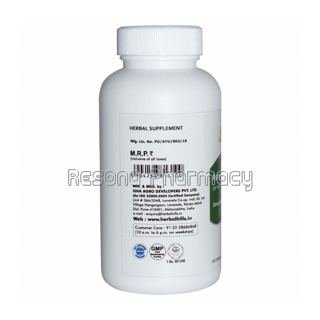 Herbal Hills Ashwagandha 120 Capsules – Improve Health And Quality Of Life