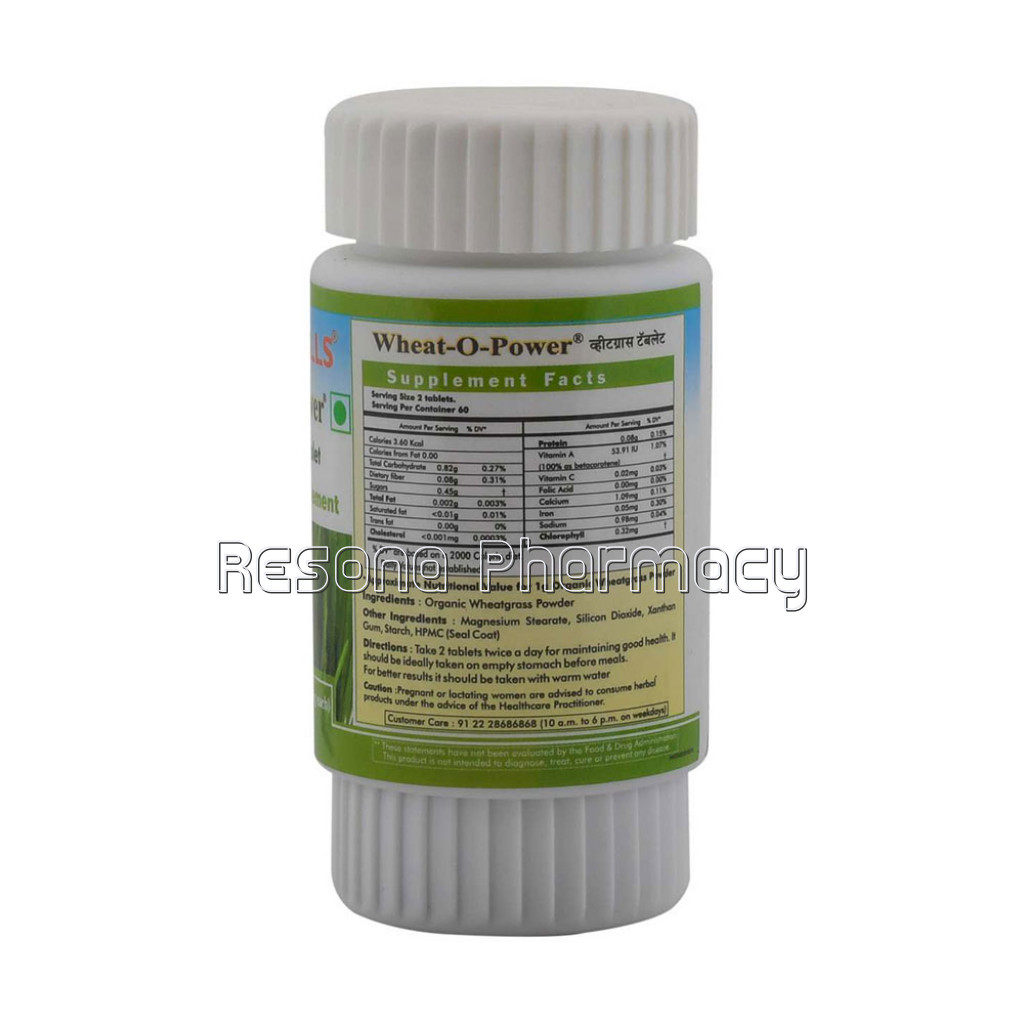 Wheatgrass Tablets (Pack Of 120 Tablets) – Green Food Supplement