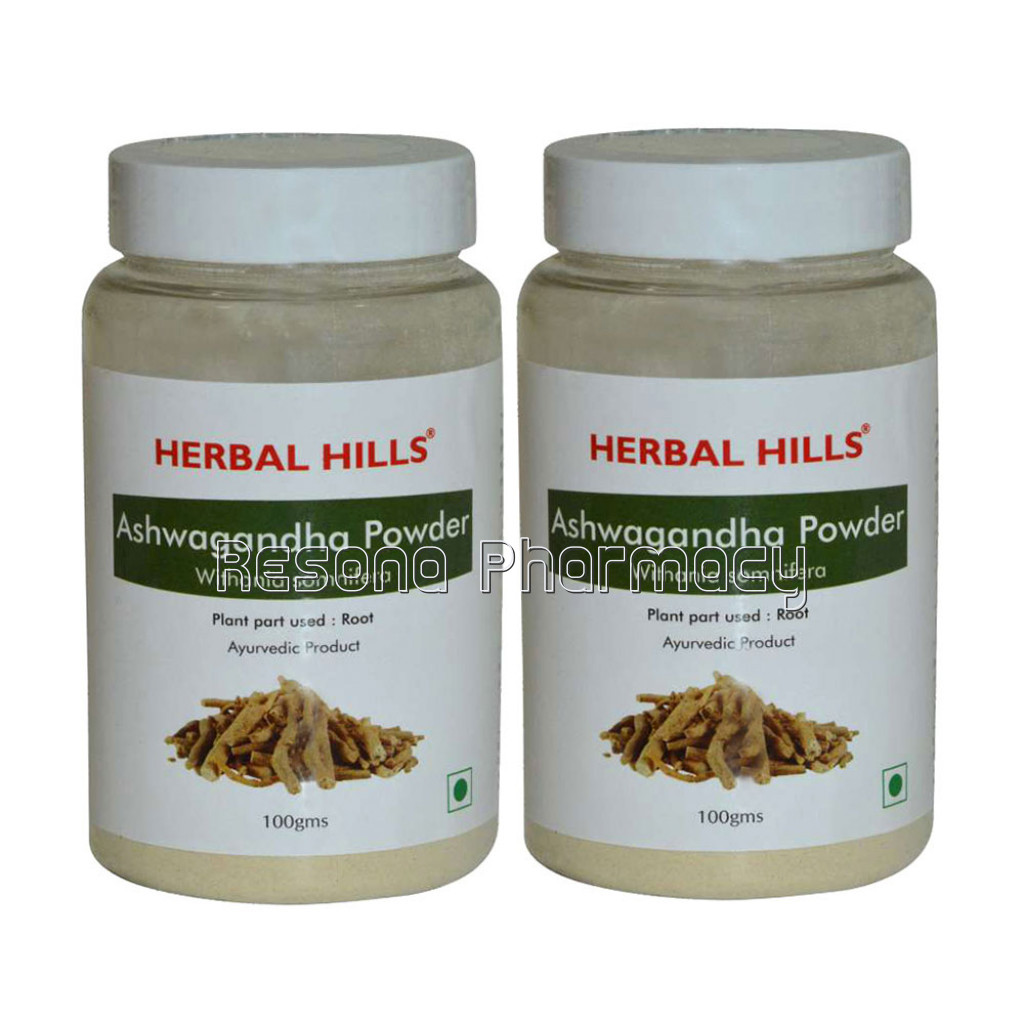 Herbal Hills Ashwagandha Powder 100 Gm – Pack Of 2