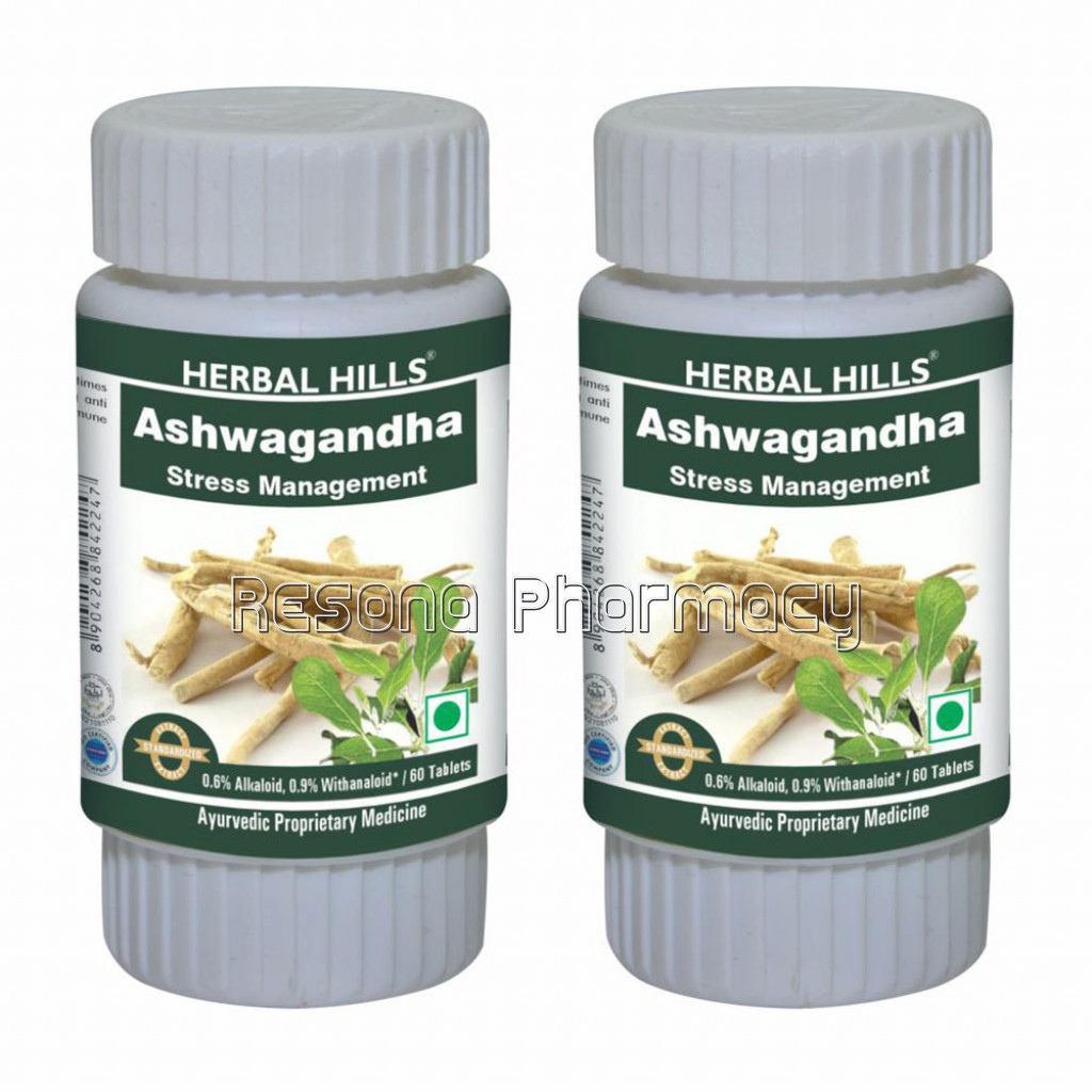 Herbal Hills Ashwagandha 60 Tablets Pack Of 2