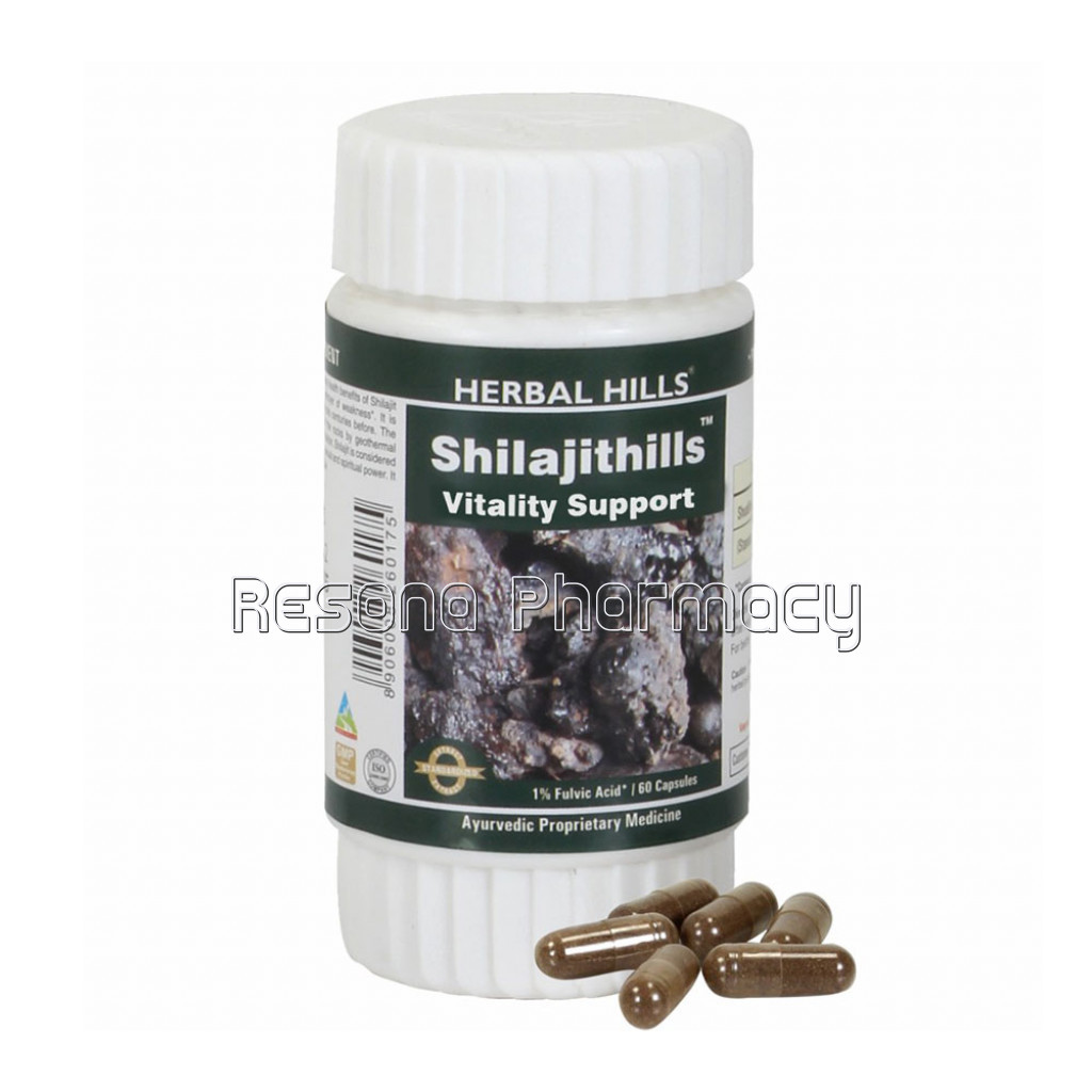 Shilajithills 60 Caps  Vitality and Revitaliser