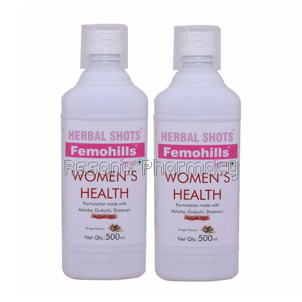 Women’S Health Tonic – Female Health Syrup – Femohills Herbal Shots 500Ml (Pack Of 2)