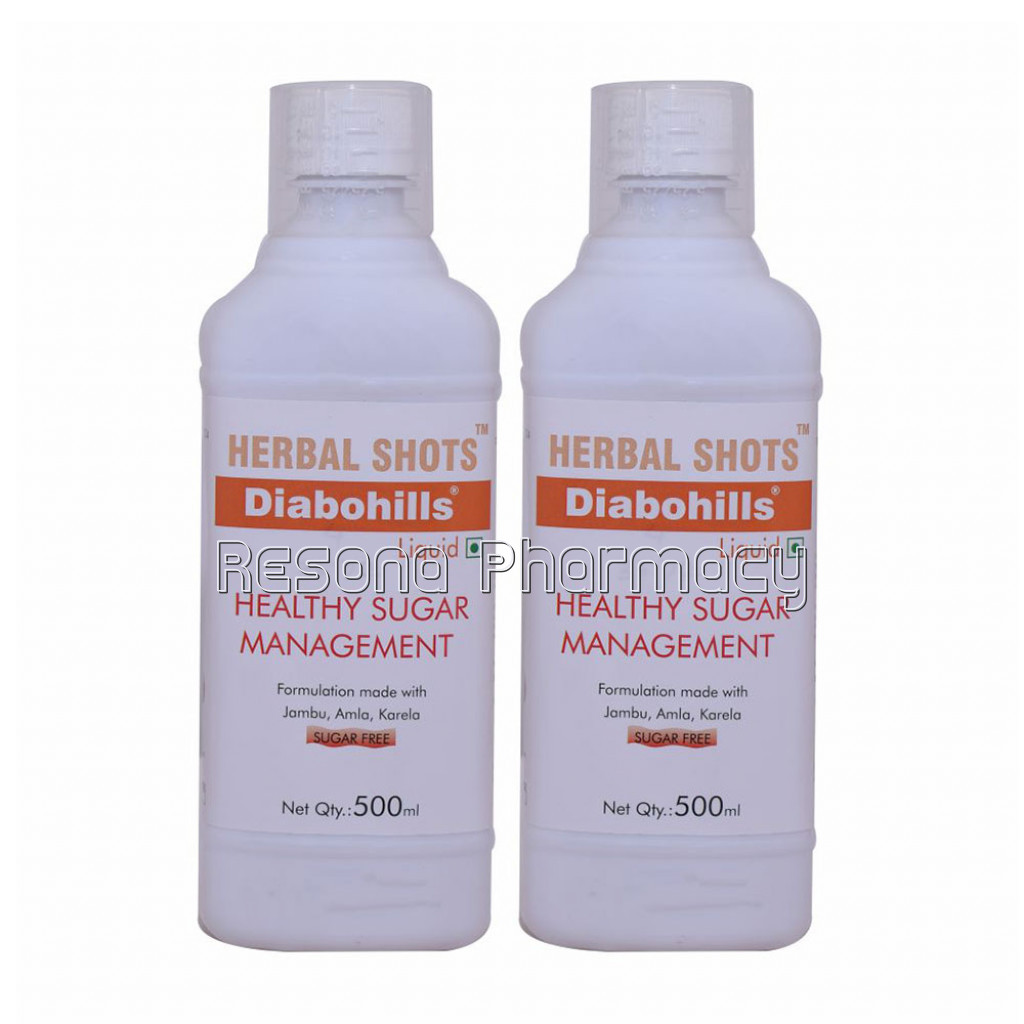 Healthy Sugar Control Syrup – Diabohills Herbal Shots 500Ml (Pack Of 2)