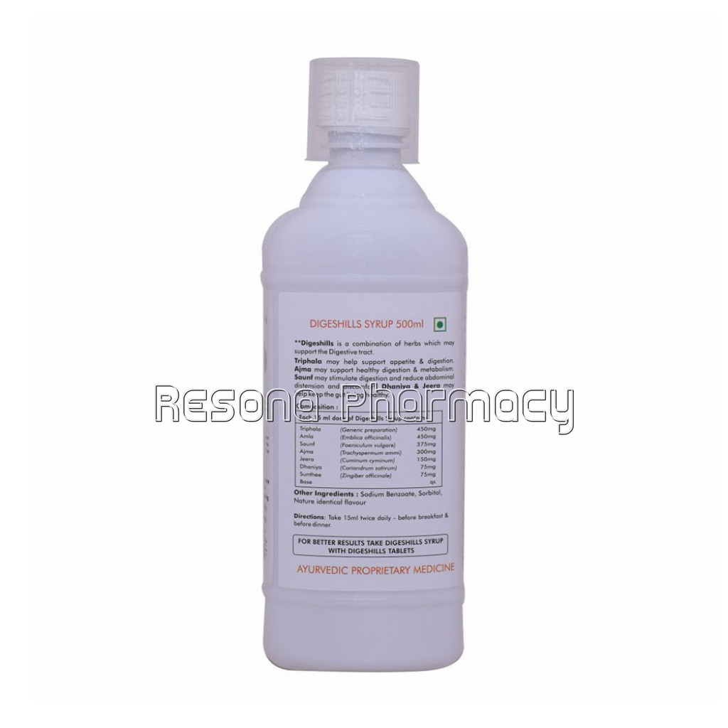 Ayurvedic Digestive Syrup – Healthy Digestion Syrup – Digeshills Herbal Shots 500Ml (Pack Of 2)