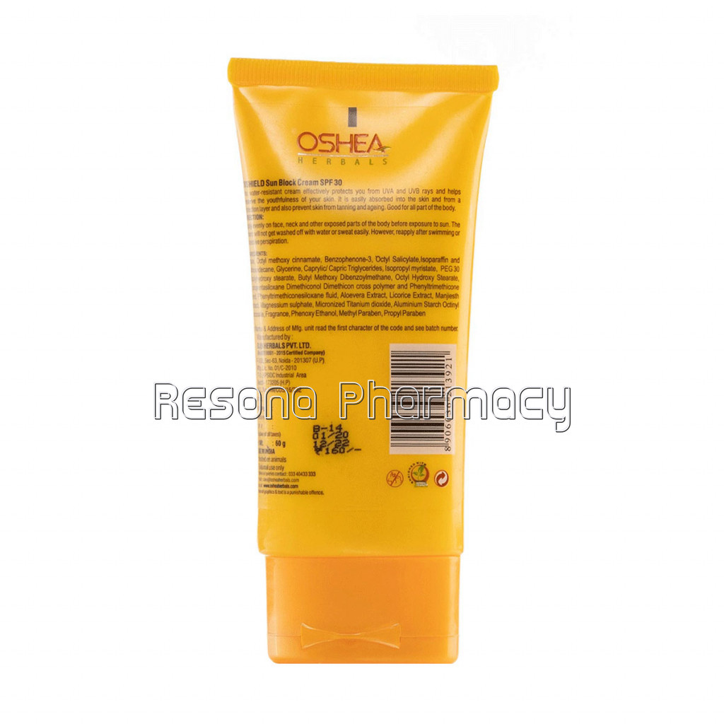 Uvshield Sun Block Cream Spf 30   60 Gm
